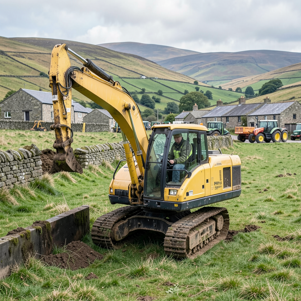 Reuben Owen transforms farming roots into groundworks business and Channel 5 series
